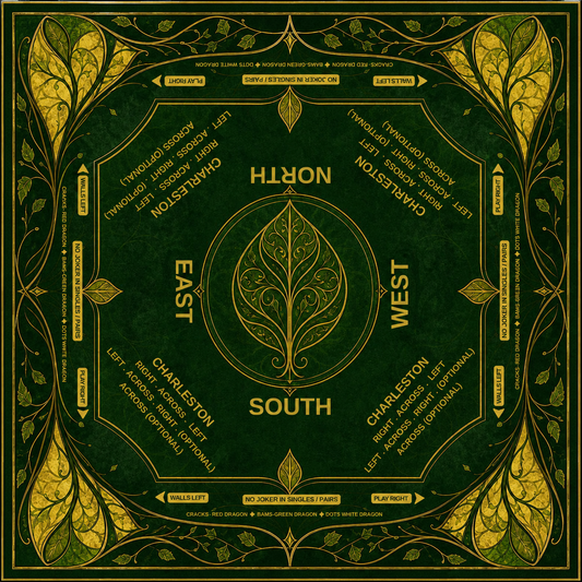 The Emerald Nouveau Mahjong Mat
