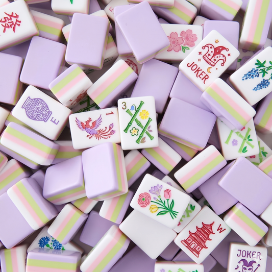 Inkmını™ Light Purple Mahjong Tiles