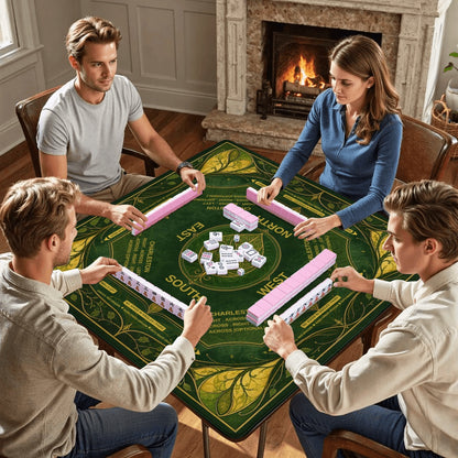 The Emerald Nouveau Mahjong Mat