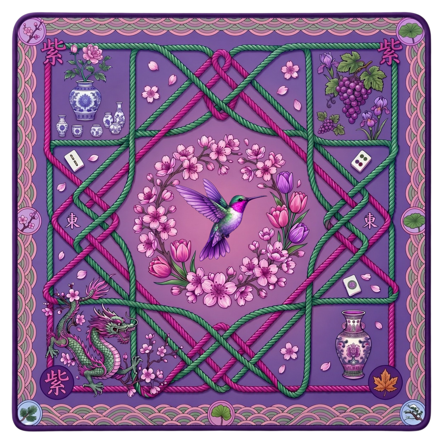The Lavender Whimsy Mahjong Mat